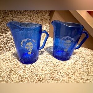 Collectible shirley temple glasses set of 2